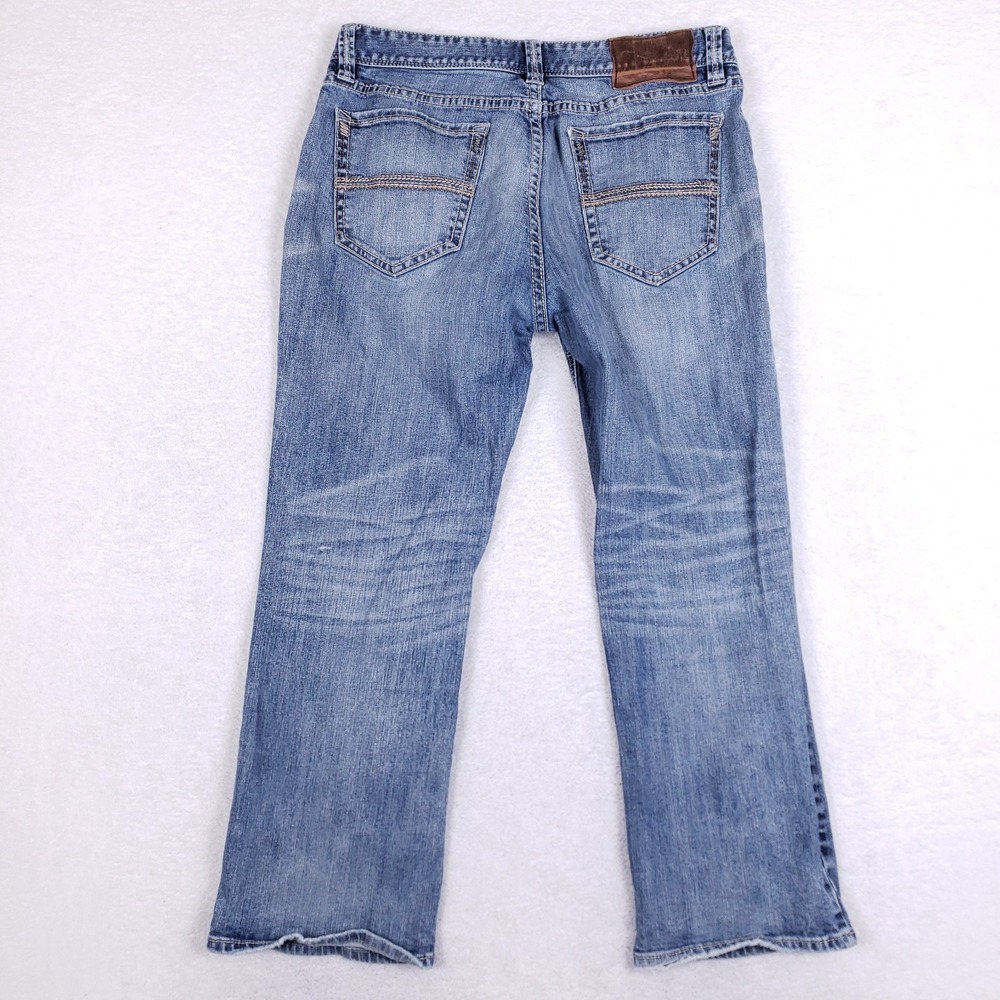 Rock & Roll Denim 36x30 Double Barrel Straight Jeans Blue Relaxed Western Cowboy - Picture 14 of 16